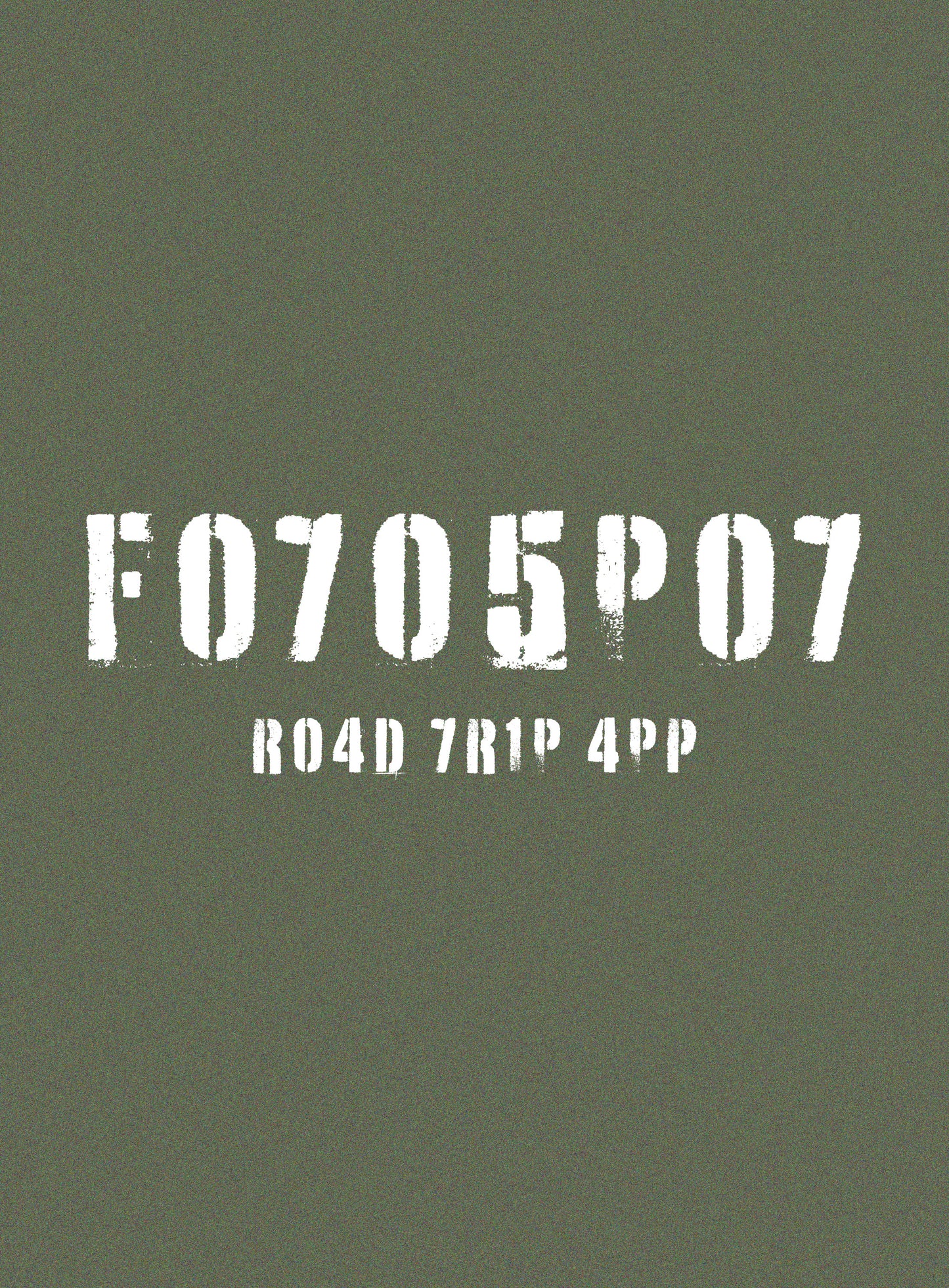 F0705P07 Tee - Army