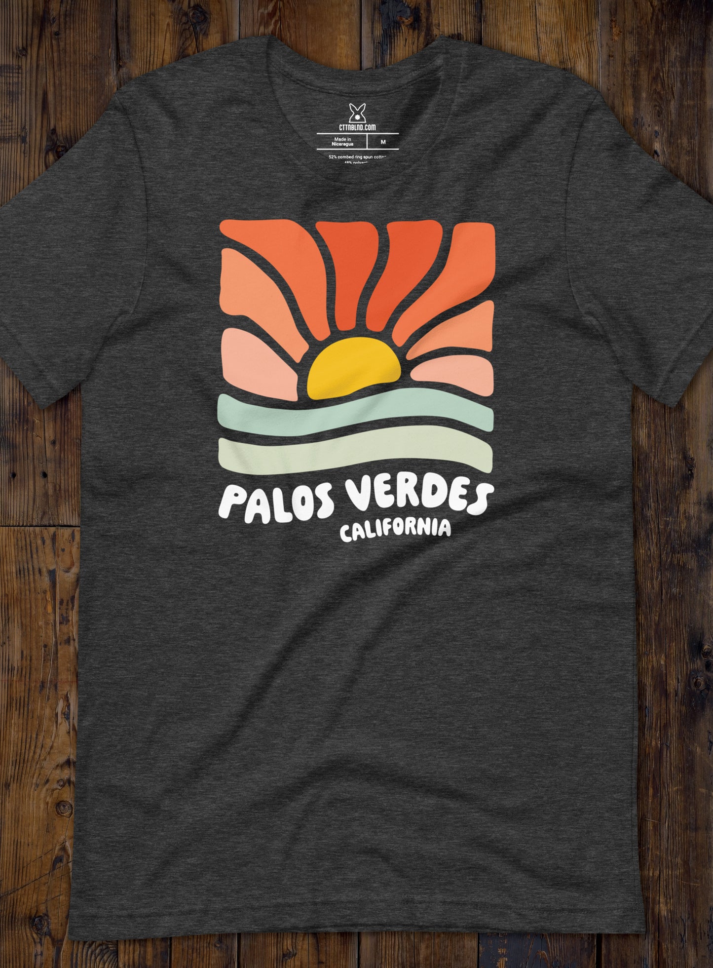 Wavy Sunset - Dark Grey Heather